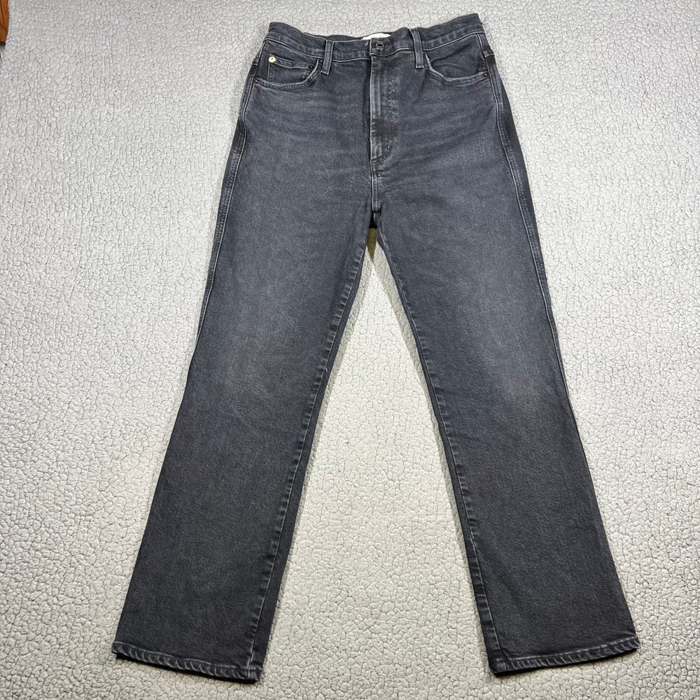 AGOLDE Jeans Womens 29 Pinch Waist High Rise Straight Leg Black Denim